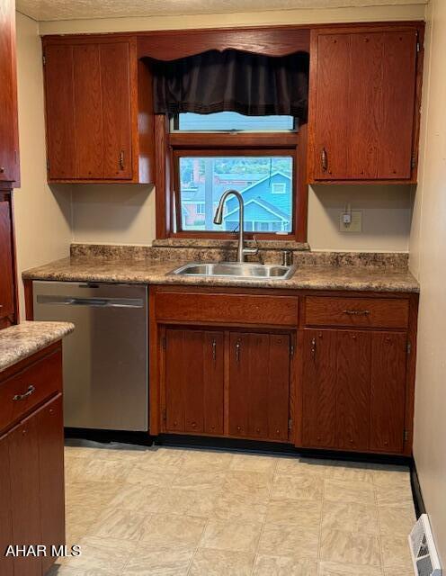 kitchen with dishwasher and sink