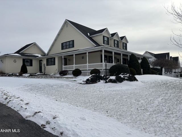 view of front facade with a porch