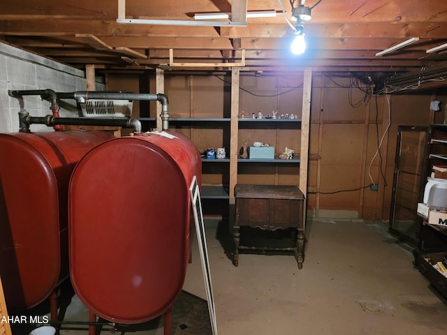 view of basement