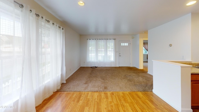 904 Holliday Hills Dr, Hollidaysburg, PA 16648 - foyer entrance featuring plenty of natural light, light wood-style floors, and recessed lighting