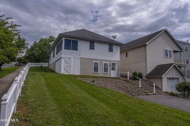 904 Holliday Hills Dr, Hollidaysburg, PA 16648 - rear view of property with stairway