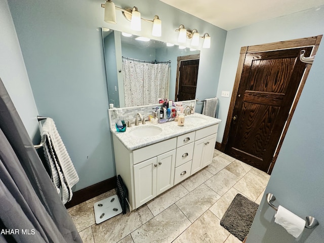 bathroom featuring vanity