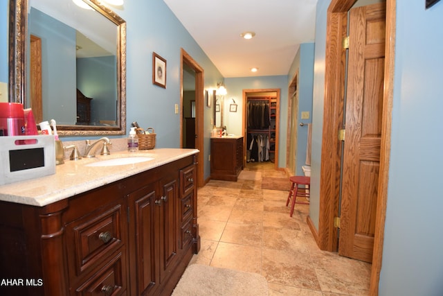 bathroom with vanity