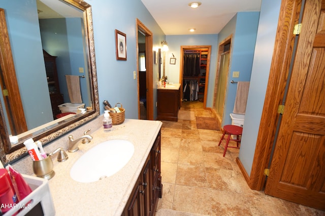 bathroom featuring vanity