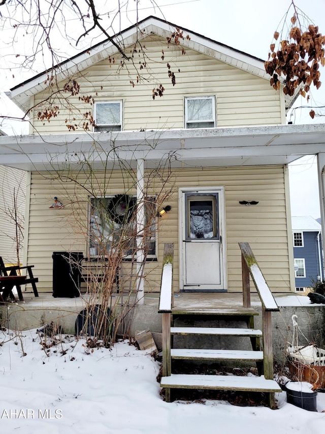 view of front facade with a porch