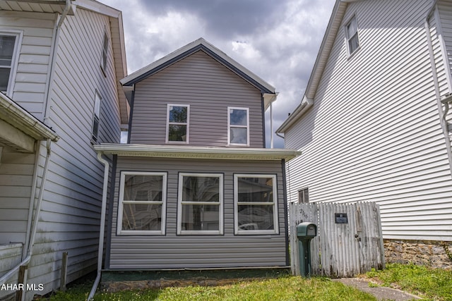 view of back of property