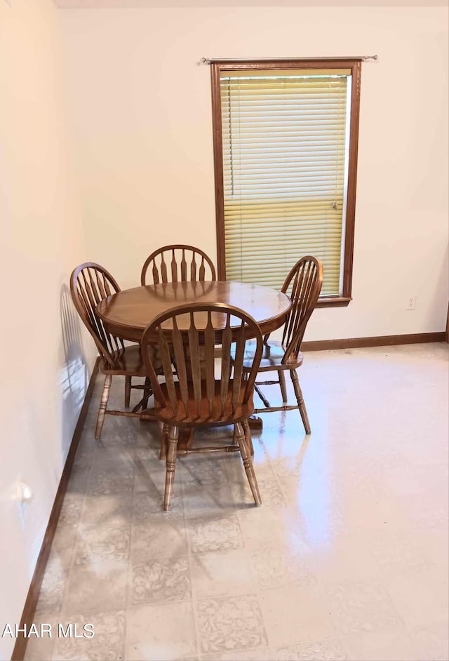 view of dining area