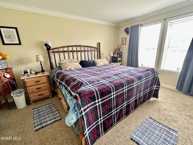 1650 Adams Run Rd, New Paris, PA 15554 - carpeted bedroom with ornamental molding and baseboards