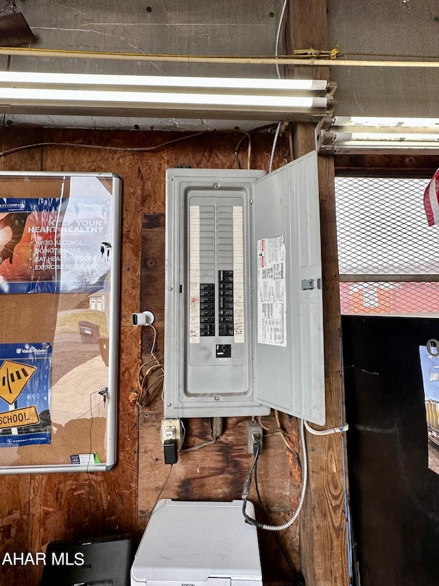 1650 Adams Run Rd, New Paris, PA 15554 - utilities with electric panel and washer / clothes dryer