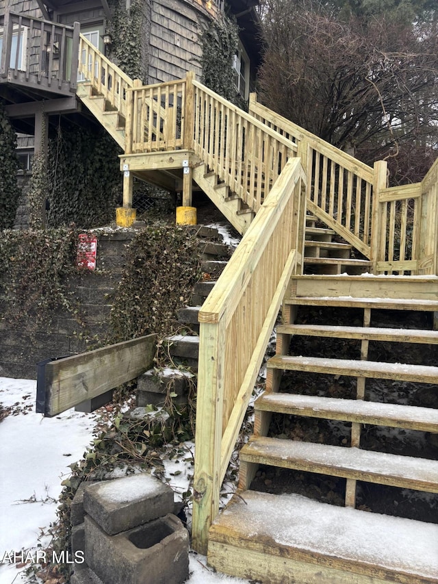 view of staircase