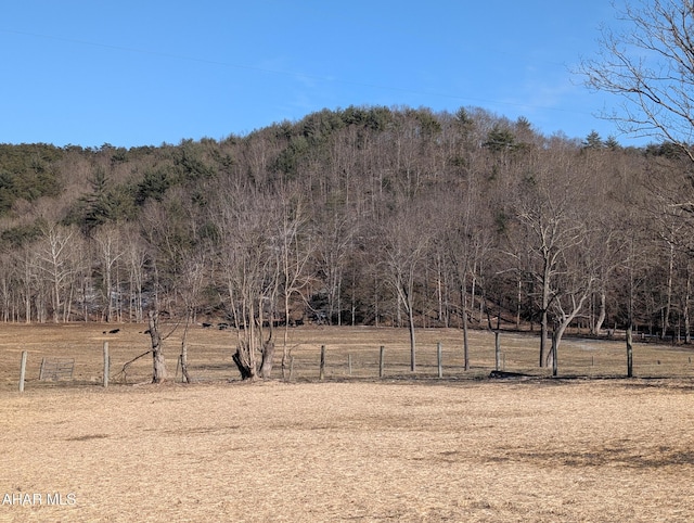 mountain view with a rural view