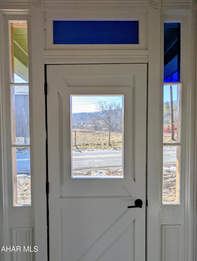 entryway featuring plenty of natural light