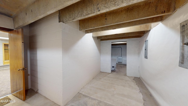 79 Mill Rd, Duncansville, PA 16635 - hallway with unfinished concrete floors