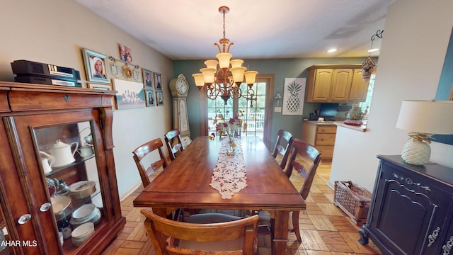 4701 Lynndale Rd, Altoona, PA 16602 - dining room featuring a chandelier and recessed lighting