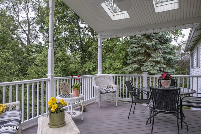 4701 Lynndale Rd, Altoona, PA 16602 - wooden deck with outdoor dining space