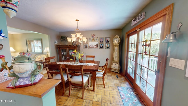 4701 Lynndale Rd, Altoona, PA 16602 - dining space featuring a chandelier and plenty of natural light