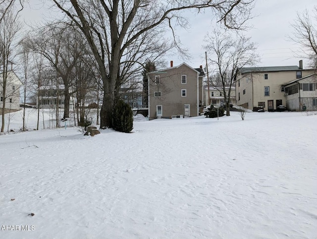 view of snowy yard