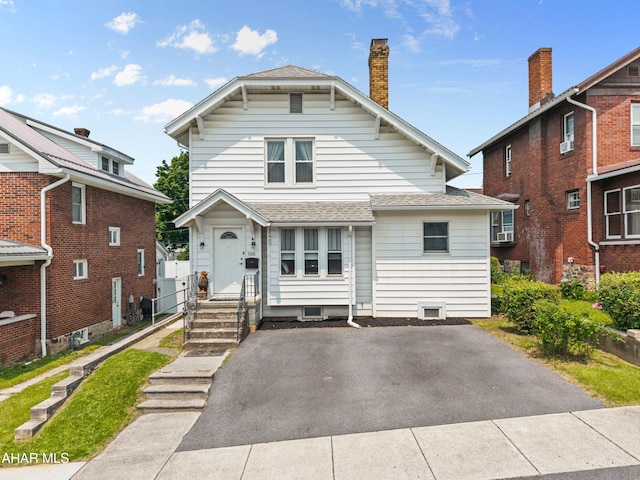1108 22nd Ave, Altoona, PA 16601 - view of front of property with a shingled roof and a chimney