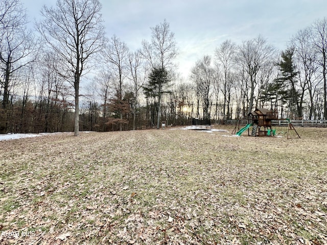 view of yard with playground community