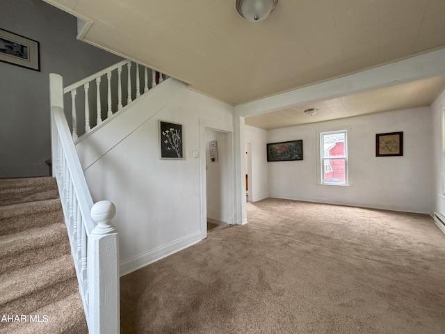6 B St, Coudersport, PA 16915 - spare room featuring carpet and stairs