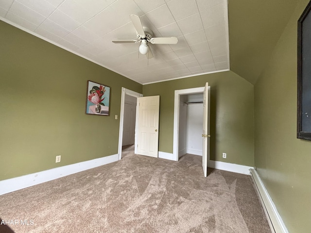 6 B St, Coudersport, PA 16915 - unfurnished bedroom with carpet, a closet, and ceiling fan