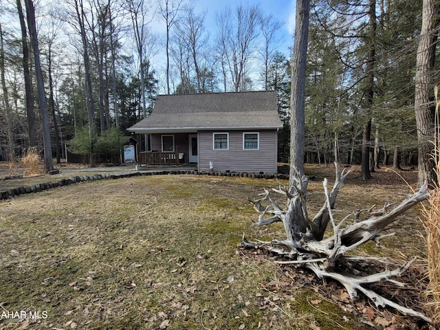 view of front of home with covered porch