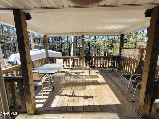 view of wooden terrace