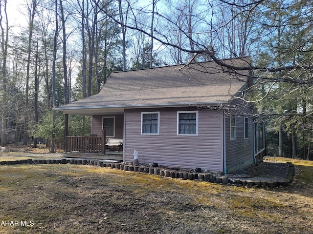 view of front of home with a porch