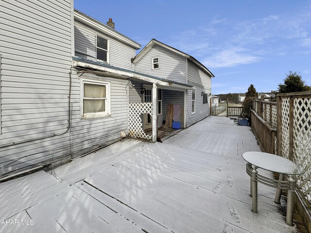 view of deck