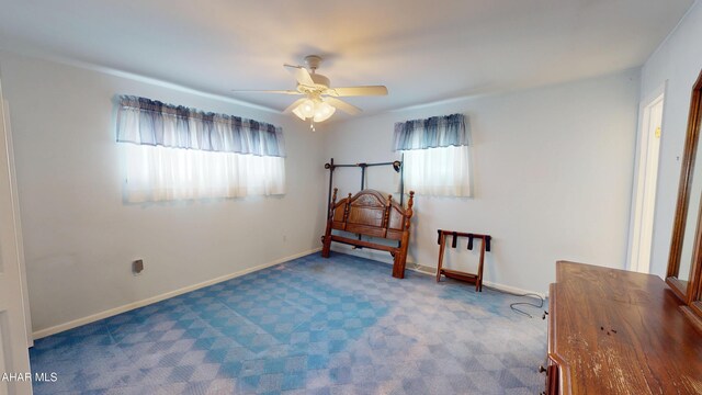 3339 Sylvan Heights Dr, Hollidaysburg, PA 16648 - bedroom with carpet and a ceiling fan