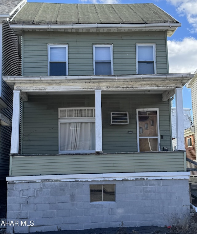 exterior space with a porch