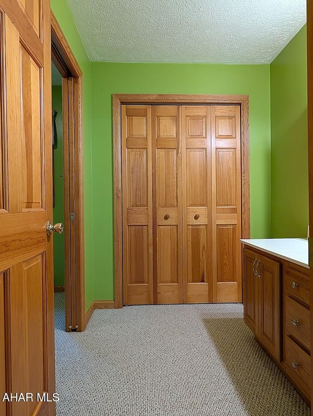 263 Helixville Rd, Schellsburg, PA 15559 - unfurnished bedroom with carpet flooring, a textured ceiling, and a closet