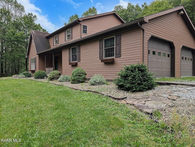 263 Helixville Rd, Schellsburg, PA 15559 - view of front of property with a front yard and a garage