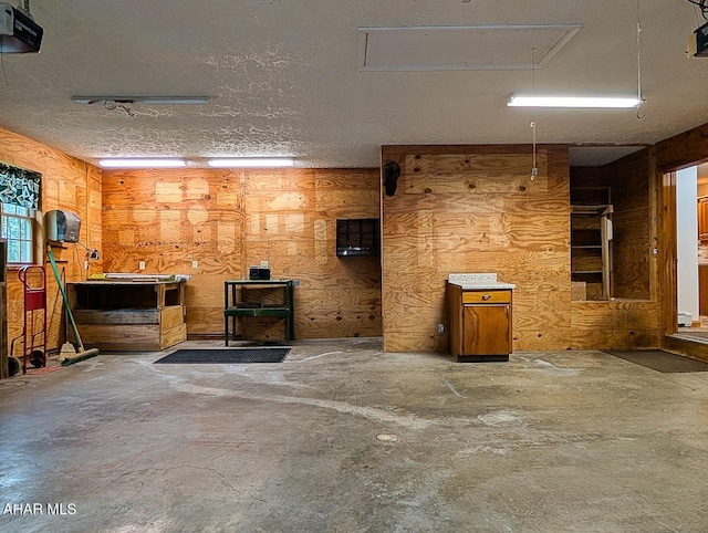 263 Helixville Rd, Schellsburg, PA 15559 - basement featuring wood walls and a textured ceiling