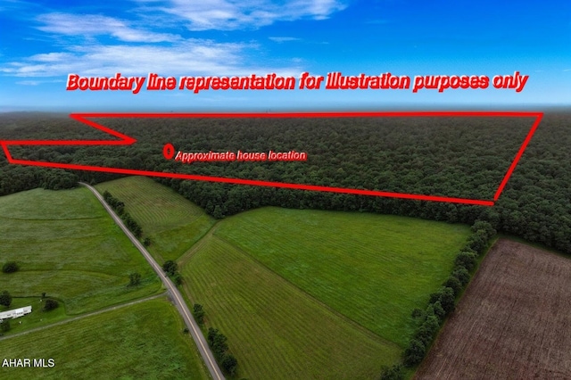 263 Helixville Rd, Schellsburg, PA 15559 - aerial view of property's location with property parcel outlined