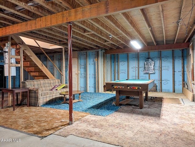 263 Helixville Rd, Schellsburg, PA 15559 - below grade area featuring pool table