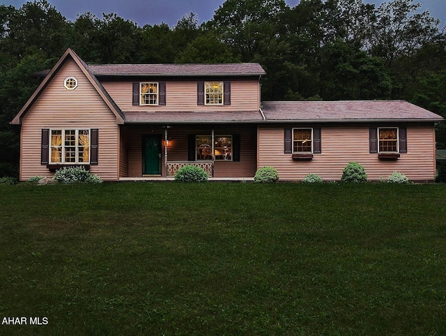 263 Helixville Rd, Schellsburg, PA 15559 - view of front of house featuring covered porch and a front yard