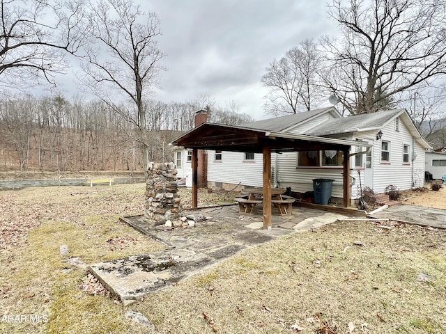 view of yard with a patio