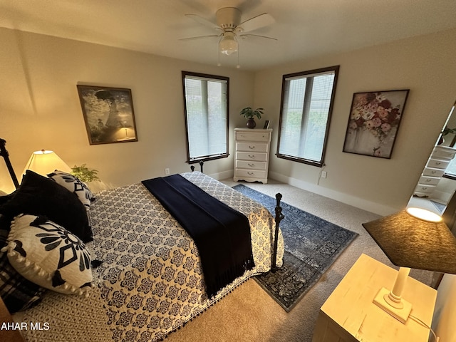 705 Clark St, Hollidaysburg, PA 16648 - bedroom with carpet floors and ceiling fan