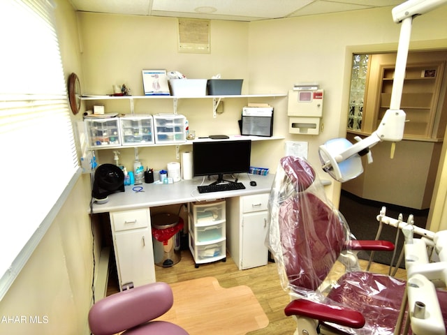 9510 Lincoln Hwy, Bedford, PA 15522 - office area featuring light wood finished floors and a drop ceiling