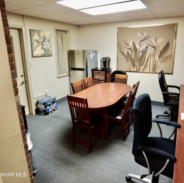 9510 Lincoln Hwy, Bedford, PA 15522 - carpeted dining room featuring a drop ceiling