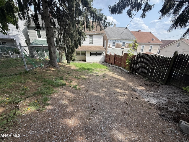 view of fenced backyard