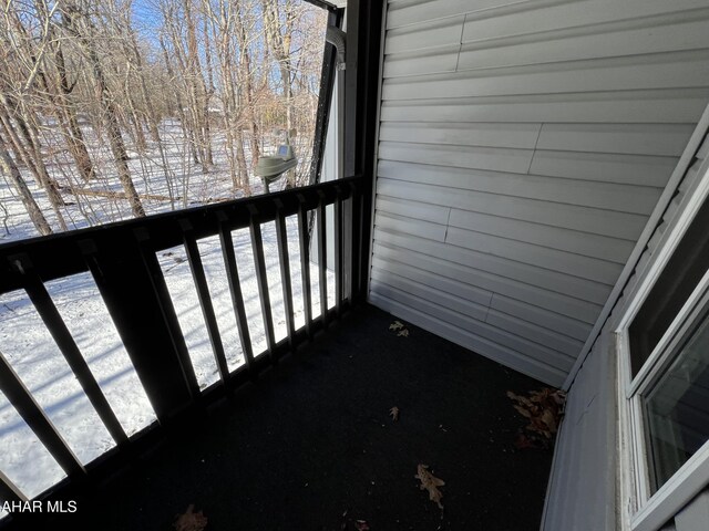 143 E Valley Point Ln, Claysburg, PA 16625 - view of snow covered back of property