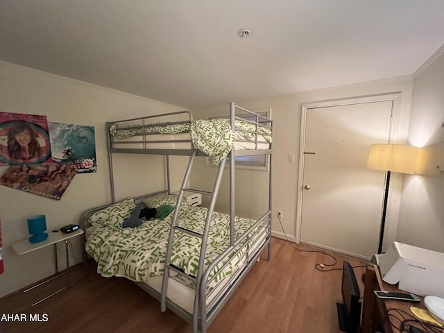 143 E Valley Point Ln, Claysburg, PA 16625 - bedroom with hardwood / wood-style flooring and crown molding