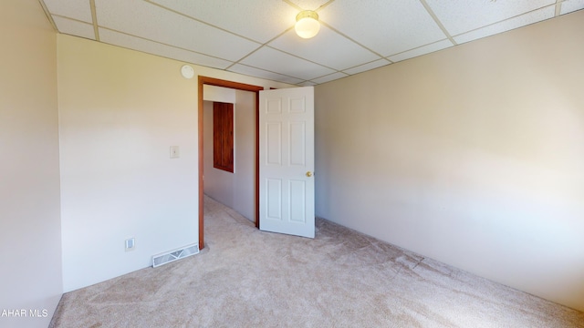 602 5th Ave, Altoona, PA 16602 - spare room featuring a drop ceiling, carpet flooring, and a smoke detector