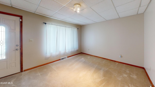 602 5th Ave, Altoona, PA 16602 - carpeted entrance foyer with healthy amount of natural light, baseboards, and a paneled ceiling
