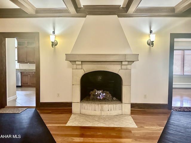 3405 Crescent Rd, Altoona, PA 16602 - detailed view of dishwasher, wood finished floors, baseboards, and ornamental molding