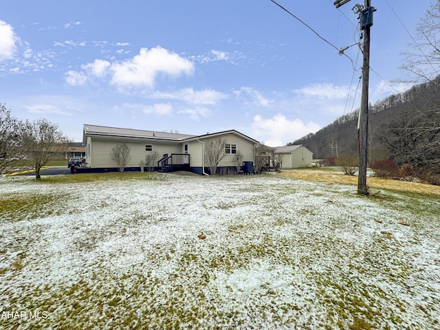 view of rear view of property