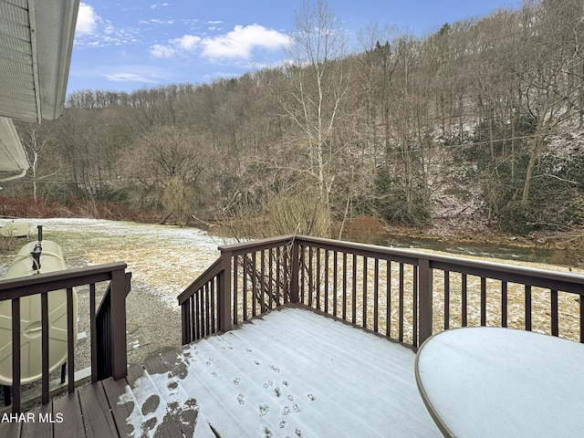 view of wooden terrace