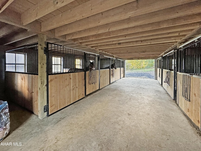 view of horse barn